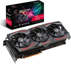ASUS AMD 14 Gbps GDDR6 HDMI en Triple DisplayPort PCI Express grafische kaart met GPU Tweak II en 1 jaar gratis XSplit Premium licentie ROG-STRIX-RX5700-O8G-GAMING OC Mode - GPU...
