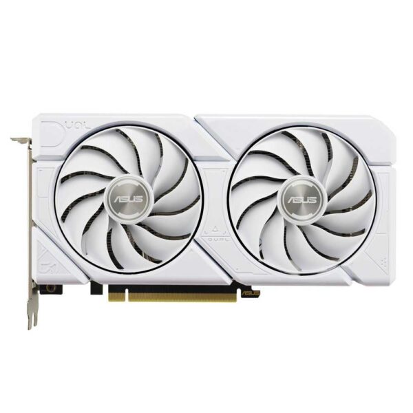 ASUS Dual GeForce RTX 4060 EVO White OC Edition 8 GB GDDR6 (SFF-klaar, PCIe 4.0, 8 GB GDDR6, DLSS 3, HDMI 2.1a, DisplayPort 1.4a, Axial-tech ventilatorontwerp, 0dB technologie,...