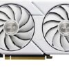 ASUS Dual GeForce RTX 4060 EVO White OC Edition 8 GB GDDR6 (SFF-klaar, PCIe 4.0, 8 GB GDDR6, DLSS 3, HDMI 2.1a, DisplayPort 1.4a, Axial-tech ventilatorontwerp, 0dB technologie,...