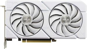 ASUS Dual GeForce RTX 4060 EVO White OC Edition 8 GB GDDR6 (SFF-klaar, PCIe 4.0, 8 GB GDDR6, DLSS 3, HDMI 2.1a, DisplayPort 1.4a, Axial-tech ventilatorontwerp, 0dB technologie,...