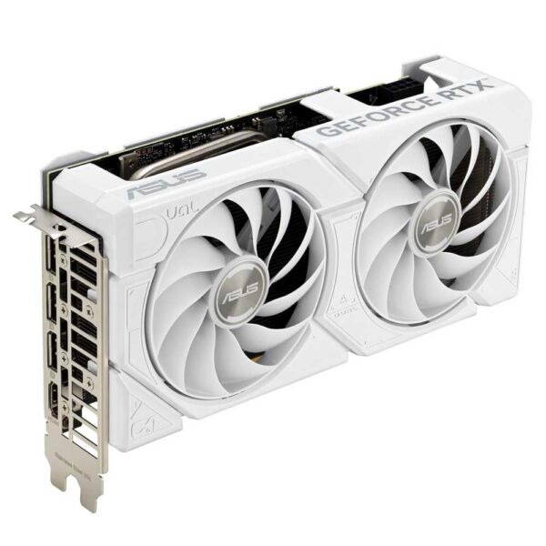 ASUS Dual GeForce RTX 4060 EVO White OC Edition 8 GB GDDR6 (SFF-klaar, PCIe 4.0, 8 GB GDDR6, DLSS 3, HDMI 2.1a, DisplayPort 1.4a, Axial-tech ventilatorontwerp, 0dB technologie,...