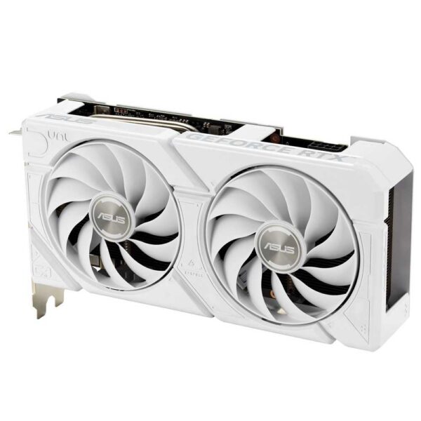 ASUS Dual GeForce RTX 4060 EVO White OC Edition 8 GB GDDR6 (SFF-klaar, PCIe 4.0, 8 GB GDDR6, DLSS 3, HDMI 2.1a, DisplayPort 1.4a, Axial-tech ventilatorontwerp, 0dB technologie,...