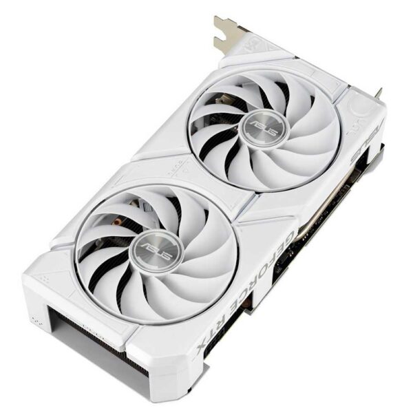 ASUS Dual GeForce RTX 4060 EVO White OC Edition 8 GB GDDR6 (SFF-klaar, PCIe 4.0, 8 GB GDDR6, DLSS 3, HDMI 2.1a, DisplayPort 1.4a, Axial-tech ventilatorontwerp, 0dB technologie,...