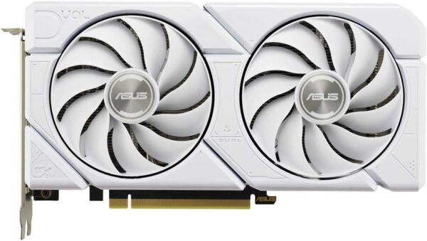 ASUS Dual GeForce RTX 4060 EVO White OC Edition 8 GB GDDR6 (SFF-klaar, PCIe 4.0, 8 GB GDDR6, DLSS 3, HDMI 2.1a, DisplayPort 1.4a, Axial-tech ventilatorontwerp, 0dB technologie,...