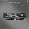 ASUS Dual GeForce RTX 5060 OC 8G GDDR7 Gaming grafische kaart - PCIe 5.0, 2565MHz Boost-klok, DLSS 4, HDMI 2.1b, DisplayPort 2.1b, 2.5-sleuf, Axial-tech ventilatorontwerp,...