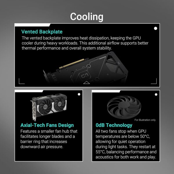 ASUS Dual GeForce RTX 5060 Ti 8 GB GDDR7 OC Edition Gaming grafische kaart (Nvidia GeForce RTX5060Ti DLSS 4, 2,5-sleuf ontwerp, PCIe 5.0, 3X DisplayPort 2.1b, 1x HDMI 2.1b, Dual...