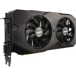 ASUS Dual Nvidia GeForce RTX 2060 6GB EVO OC Edition Gaming Grafikkarte (GDDR6 Speicher, PCIe 3.0, 1x HDMI 2.0b, 1x DVI, 1x DisplayPort 1.4, DUAL-RTX2060-O6G-EVO)