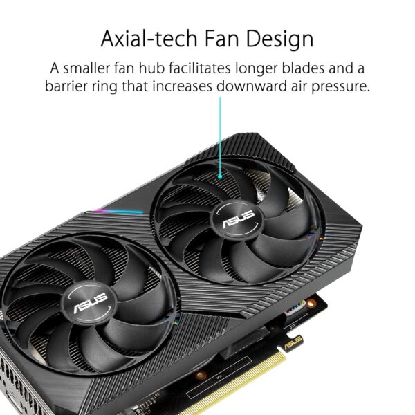ASUS Dual Nvidia GeForce RTX 2060 6GB EVO OC Edition Gaming Grafikkarte (GDDR6 Speicher, PCIe 3.0, 1x HDMI 2.0b, 1x DVI, 1x DisplayPort 1.4, DUAL-RTX2060-O6G-EVO)