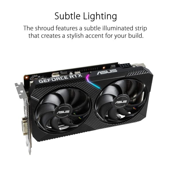 ASUS Dual Nvidia GeForce RTX 2060 6GB EVO OC Edition Gaming Grafikkarte (GDDR6 Speicher, PCIe 3.0, 1x HDMI 2.0b, 1x DVI, 1x DisplayPort 1.4, DUAL-RTX2060-O6G-EVO)