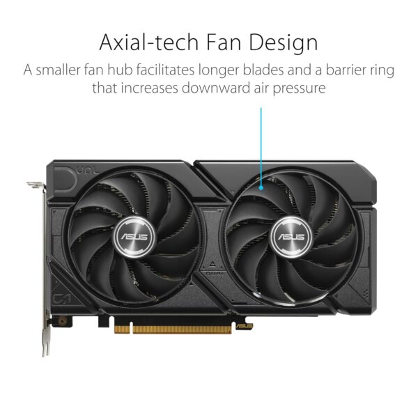ASUS Dual Radeon RX 7600 EVO OC Edition 8GB GDDR6 Gaming grafische kaart, AMD Radeon RX7600, PCIe 4.0, 1x HDMI 2.1, 3X DisplayPort 1.4a, DUAL-RX7600-O8G-EVO)