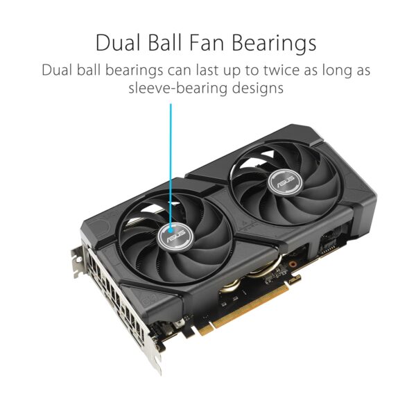 ASUS Dual Radeon RX 7600 EVO OC Edition 8GB GDDR6 Gaming grafische kaart, AMD Radeon RX7600, PCIe 4.0, 1x HDMI 2.1, 3X DisplayPort 1.4a, DUAL-RX7600-O8G-EVO)
