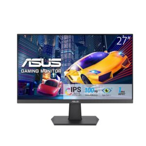 ASUS Eye Care VA27EHF | 27 inch Full HD-monitor | Frameloos, trillingsvrij, blauwlichtfilter, adaptieve synchronisatie | 1 ms MPRT, 100 Hz, 16:9 IPS-paneel, 1920x1080 | HDMI, zwart