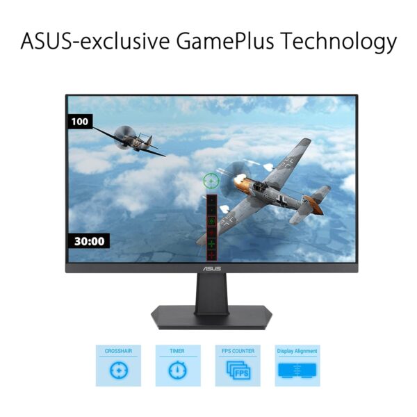 ASUS Eye Care VA27EHF | 27 inch Full HD-monitor | Frameloos, trillingsvrij, blauwlichtfilter, adaptieve synchronisatie | 1 ms MPRT, 100 Hz, 16:9 IPS-paneel, 1920x1080 | HDMI, zwart