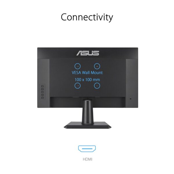 ASUS Eye Care VA27EHF | 27 inch Full HD-monitor | Frameloos, trillingsvrij, blauwlichtfilter, adaptieve synchronisatie | 1 ms MPRT, 100 Hz, 16:9 IPS-paneel, 1920x1080 | HDMI, zwart