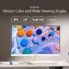ASUS Eye Care VU249CFE-M 24 inch monitor (Full HD, 100Hz, Adaptive Sync, 15 Watt Power Delivery, USB-C met DP oude modus, HDMI, blauw lichtfilter, restherinnering, havermelk)