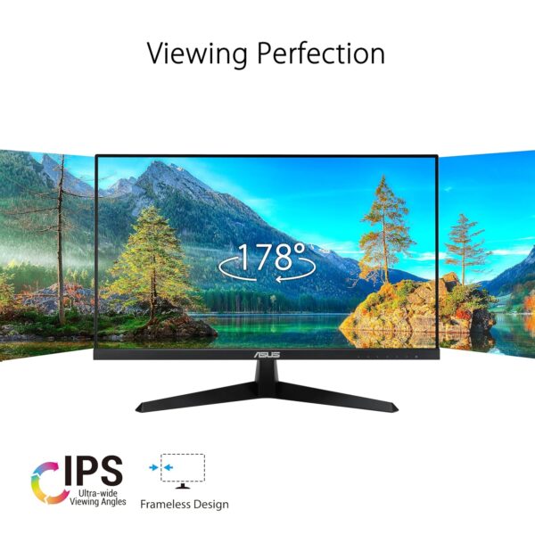 ASUS Eye Care VY249HF - 24 inch Full HD Monitor - 100 Hz, 1ms MPRT, AdaptiveSync - IPS Panel, Vesa 100x100, 16:9, 1920x1080, HDMI