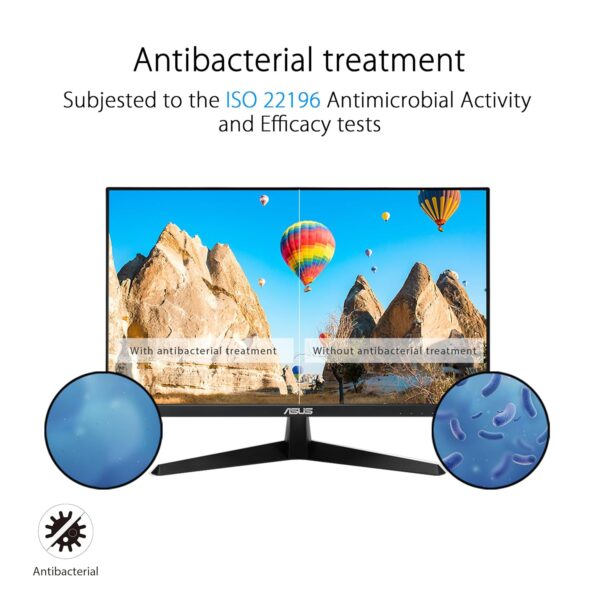 ASUS Eye Care VY249HF - 24 inch Full HD Monitor - 100 Hz, 1ms MPRT, AdaptiveSync - IPS Panel, Vesa 100x100, 16:9, 1920x1080, HDMI