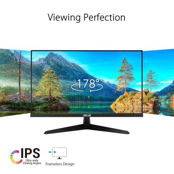 ASUS Eye Care VY249HF - 24 inch Full HD Monitor - 100 Hz, 1ms MPRT, AdaptiveSync - IPS Panel, Vesa 100x100, 16:9, 1920x1080, HDMI