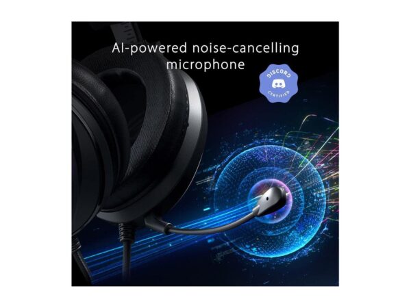 ASUS Gaming Headset ROG Theta 7.1 | Ai ruisonderdrukkende hoofdtelefoon met microfoon | ROG Home-Theatre-Grade 7.1 DAC en Aura Syn RGB-verlichting, zwart