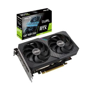 ASUS GeForce Dual RTX 3060 12 GB V2 OC Edition Gaming Grafische kaart (GDDR6 geheugen, PCIe 4.0, 1x HDMI 2.1, 3x DisplayPort 1.4a, Dual RTX3060-O12G-V2)