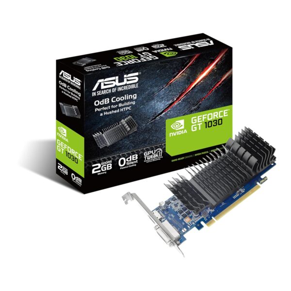ASUS GeForce GT 1030 2GB GDDR5 low-profile grafische kaart voor stille HTPC-build (met I/O-poortbeugels)