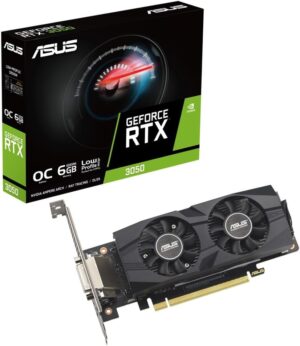 ASUS GeForce RTX 3050 OC (6 GB GDDR6/PCI Express 4.0/1500MHz/14000MHz/laag profiel)