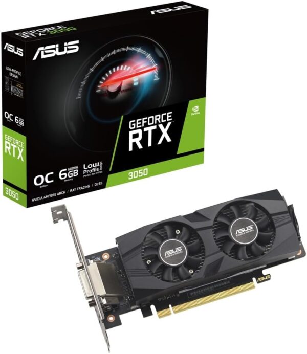 ASUS GeForce RTX 3050 OC (6 GB GDDR6/PCI Express 4.0/1500MHz/14000MHz/laag profiel)