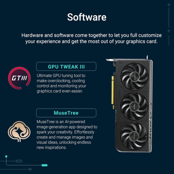 ASUS Prime GeForce RTX 5060 8GB GDDR7 Gaming Grafische kaart (Nvidia GeForce RTX5060 DLSS 4, 2.5-sleuf ontwerp, PCIe 5.0, 3X DisplayPort 2.1b, 1x HDMI 2.1b, PRIME-RTX5060-8G)