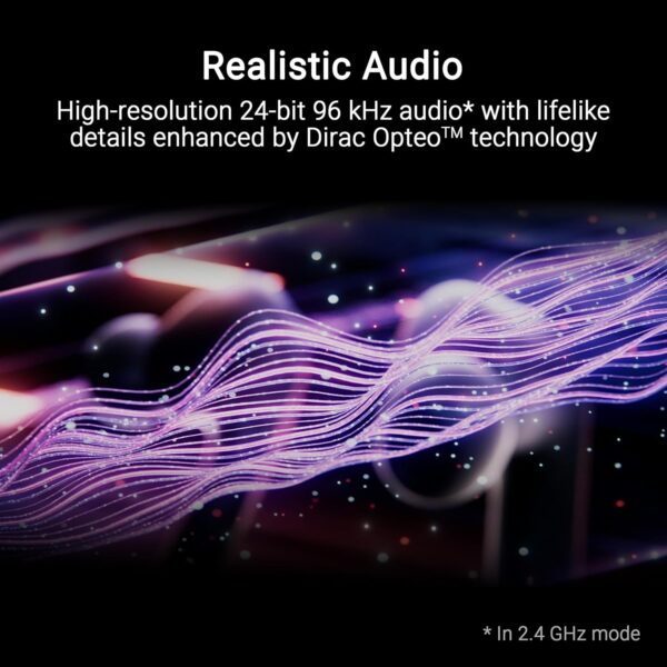ASUS ROG Cetra True Wireless Gaming Headphones (2.4 GHz & Bluetooth 5.3, ROG SpeedNova, 24-bit 96 kHz audio, Dirac Opteo, Bone-Conduction AI Microphones, Adaptive ANC, 46-Hour...