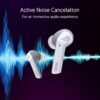 ASUS ROG Cetra True Wireless Moonlight White In-Ear Gaming hoofdtelefoon (actieve ruisonderdrukking (ANC), 27 uur batterijduur, draadloos opladen, touch-bediening, waterdicht, wit