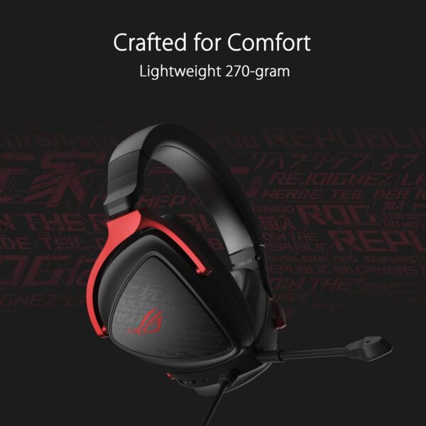 ASUS ROG Delta S Core Wired Gaming Headset (Lightweight 270g, 7.1 Surround Sound, 50mm Drivers, Discord Certified Mic, 3.5mm,For PC, Switch, PS4, PS5, XBOX, and Mobile Devices)-...
