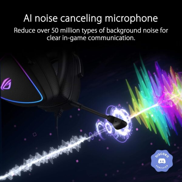 ASUS ROG Delta S USB-C gaming headset (wired, AI noise canceling, RGB lighting, compatible with PC, Nintendo Switch and Sony PlayStation 5)