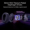 ASUS ROG Pelta Draadloze Gaming Hoofdtelefoon, 2,4 GHz en Bluetooth-verbinding, grote audio, authentiek en nauwkeurig, 50 mm titanium gecoate drivers, voor PC, Mac, PS, Switch,...