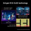 ASUS ROG Strix OLED XG27AQDMG gaming monitor ― 27-inch (26.5-inch viewable) 1440p glossy WOLED panel, 240 Hz, 0.03 ms, custom heatsink, OLED Anti-flicker, ASUS OLED Care,...