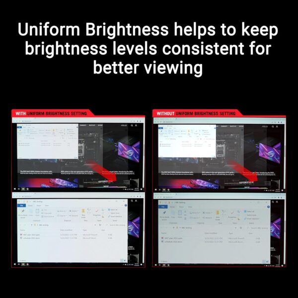 ASUS ROG Strix OLED XG27AQDMG gaming monitor ― 27-inch (26.5-inch viewable) 1440p glossy WOLED panel, 240 Hz, 0.03 ms, custom heatsink, OLED Anti-flicker, ASUS OLED Care,...