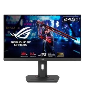ASUS ROG Strix XG259QNS eSports Gaming Monitor — 25 inch (24.5 inch viewable) FHD (1920 x 1080), 380 Hz (OC), Fast IPS, 1 ms GTG (0.3 ms minimum), HDR