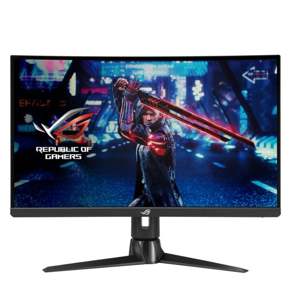 ASUS ROG Strix XG27AQV | 27 inch WQHD gebogen gamingmonitor | 170 Hz, 1 ms GtG, FreeSync Premium, DisplayHDR 400 | Snel IPS-paneel, 16:9, 2560x1440, DisplayPort, HDMI, ergonomisch