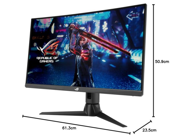 ASUS ROG Strix XG27AQV | 27 inch WQHD gebogen gamingmonitor | 170 Hz, 1 ms GtG, FreeSync Premium, DisplayHDR 400 | Snel IPS-paneel, 16:9, 2560x1440, DisplayPort, HDMI, ergonomisch