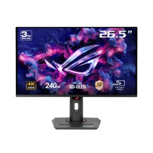 ASUS ROG Strix XG27UCDMG, 26,5" gamingmonitor, 4K Ultra HD QD-OLED (3840 x 2160), 0,03 ms (GTG), 240Hz, HDMI, USB-C en DisplayPort, Compatibel met G-SYNC, Display Widget Center,...