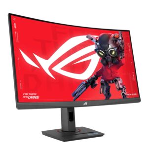 ASUS ROG Strix XG27WCMS USB Type-C Gaming Monitor – 27-inch 2560x1440, Curved, 280Hz (Overclock), 1ms (GTG), Extreme Low Motion Blur Sync, USB Type-C, FreeSync Premium, tripod...