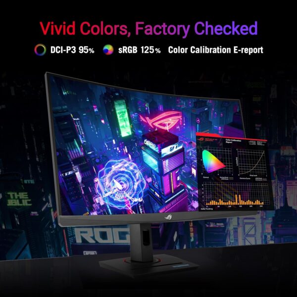 ASUS ROG Strix XG27WCMS USB Type-C Gaming Monitor – 27-inch 2560x1440, Curved, 280Hz (Overclock), 1ms (GTG), Extreme Low Motion Blur Sync, USB Type-C, FreeSync Premium, tripod...