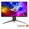 ASUS ROG Swift OLED PG27AQDM - 27 Zoll WQHD Gaming Monitor - 240 Hz, 0.03ms GtG, G-Sync, FreeSync, GameFast Input, HDR 10-10-bit OLED Panel, 16:9, 2560x1440