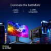ASUS ROG Swift OLED PG27AQDM - 27 Zoll WQHD Gaming Monitor - 240 Hz, 0.03ms GtG, G-Sync, FreeSync, GameFast Input, HDR 10-10-bit OLED Panel, 16:9, 2560x1440