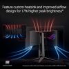 ASUS ROG Swift OLED PG27AQDM - 27 Zoll WQHD Gaming Monitor - 240 Hz, 0.03ms GtG, G-Sync, FreeSync, GameFast Input, HDR 10-10-bit OLED Panel, 16:9, 2560x1440