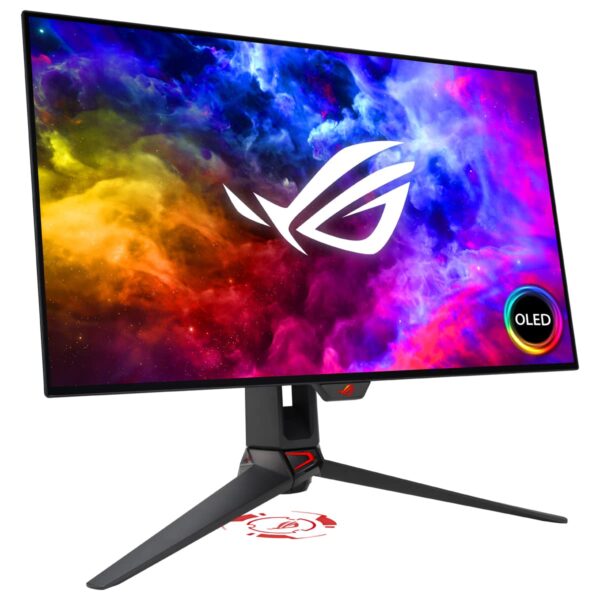 ASUS ROG Swift OLED PG27AQDM - 27 Zoll WQHD Gaming Monitor - 240 Hz, 0.03ms GtG, G-Sync, FreeSync, GameFast Input, HDR 10-10-bit OLED Panel, 16:9, 2560x1440