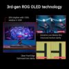 ASUS ROG Swift OLED PG34WCDM 34" Gaming Monitor (33,9 inch zichtbaar, 3440 x 1440, 800R gebogen OLED-paneel, 240Hz, 0,03 ms (GTG) responstijd, G-SYNC-compatibel, aangepaste...