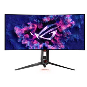 ASUS ROG Swift OLED PG34WCDM 34" Gaming Monitor (33,9 inch zichtbaar, 3440 x 1440, 800R gebogen OLED-paneel, 240Hz, 0,03 ms (GTG) responstijd, G-SYNC-compatibel, aangepaste...