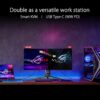 ASUS ROG Swift OLED PG34WCDM 34" Gaming Monitor (33,9 inch zichtbaar, 3440 x 1440, 800R gebogen OLED-paneel, 240Hz, 0,03 ms (GTG) responstijd, G-SYNC-compatibel, aangepaste...