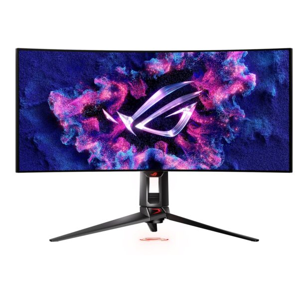 ASUS ROG Swift OLED PG34WCDM 34" Gaming Monitor (33,9 inch zichtbaar, 3440 x 1440, 800R gebogen OLED-paneel, 240Hz, 0,03 ms (GTG) responstijd, G-SYNC-compatibel, aangepaste...