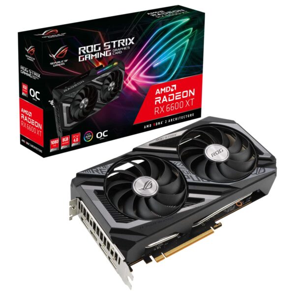 ASUS TEK - VIDEOKAARTEN ROG-STRIX-RX6600XT-O8G-GAMING OC EDITION 8GB GDDR6 HDMI 2.1 D
